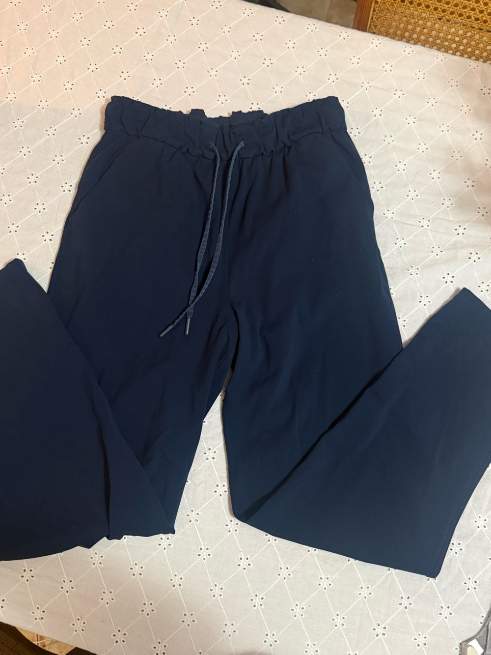 Lululemon Navy Drawstring Waist Joggers